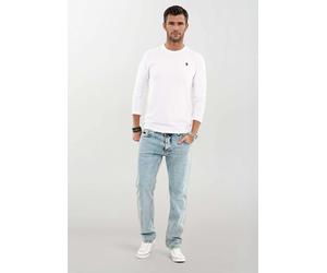 Comfort-fit-Jeans ALESSANDRO SALVARINI "A.Salvarini Designer Herren Jeans Hose Basic Jeanshose", Herren, Gr. W29 L30, Länge 30, blau (as391, hellblau), 98% Baumwolle, 2% Elasthan, klassisch, Jeans (90