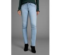 Comfort-fit-Jeans ARIZONA "mit Keileinsätzen", Damen, Gr. 38, N-Gr, bleached, Obermaterial: 76% Baumwolle, 16% Polyester, 7% Viskose, 1% Elasthan, Basic, Jeans, niedrige Leibhöhe (49350354-38) bleache