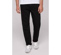 Comfort-fit-Jeans CAMP DAVID, Herren, Gr. 30, Länge 32, schwarz (deep schwarz), Material: 98% Baumwolle, 2% Elasthan, Zusatz: Enthält nichttextile Teile tierischen Ursprungs (Badge), unifarben, comfor