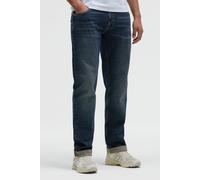 Comfort-fit-Jeans CAMP DAVID, Herren, Gr. 40, Länge 32, tinted dunkelblau, Material: 98, 7% Baumwolle, 1, 3% Elasthan, Zusatz: Enthält nichttextile Teile tierischen Ursprungs (Badge), vintage, comfort