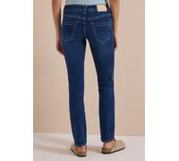 Comfort-fit-Jeans CECIL, Damen, Gr. 26, Länge 28, mid blau used wash, Jeans, 75% Baumwolle, 23% Polyester, 2% Elasthan, unifarben, knöchellang, Jeans, 5-Pocket-Style (34553012-26) mid blau used wash