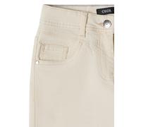 Comfort-fit-Jeans CECIL, Damen, Gr. 26, Länge 28, pearl beige, Jeans, 78% Baumwolle, 21% Polyester, 1% Elasthan, unifarben, lang, Jeans, High Waist (51436208-26) pearl beige