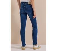 Comfort-fit-Jeans CECIL, Damen, Gr. 28, Länge 30, blau (mid blau used wash), Jeans, 83% Baumwolle, 15% Polyester, 2% Elasthan, unifarben, lang, Jeans, Middle Waist (69702425-28) mid blau used wash