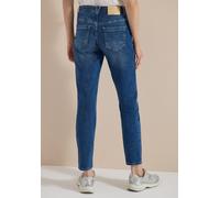Comfort-fit-Jeans CECIL, Damen, Gr. 29, Länge 28, mid blau used wash, Jeans, 83% Baumwolle, 15% Polyester, 2% Elasthan, unifarben, lang, Jeans, 4-Pocket Style (82302050-29) mid blau used wash