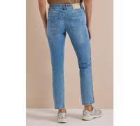 Comfort-fit-Jeans CECIL, Damen, Gr. 30, Länge 30, blau (authentic used wash), Jeans, 78% Baumwolle, 20% Polyester, 2% Elasthan, unifarben, lang, Jeans, Middle Waist (57707423-30) authentic used wash