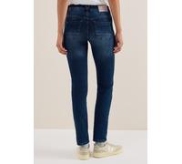 Comfort-fit-Jeans CECIL, Damen, Gr. 30, Länge 32, mid blau used wash, Jeans, 84% Baumwolle, 14% Polyester, 2% Elasthan, unifarben, normal, Jeans, Middle Waist (24767510-30) mid blau used wash