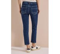 Comfort-fit-Jeans CECIL, Damen, Gr. 32, Länge 26, blau (mid blau used wash), Jeans, 89% Baumwolle, 8% Polyester, 3% Elasthan, unifarben, 7/8-Länge, Jeans, Middle Waist (21944243-32) mid blau used wash