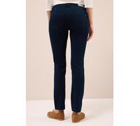 Comfort-fit-Jeans CECIL, Damen, Gr. 33, Länge 32, schwarz (blau schwarz washed), Jeans, 75% Baumwolle, 23% Polyester, 2% Elasthan, unifarben, lang, Jeans, Middle Waist (88682765-33) blau schwarz washe