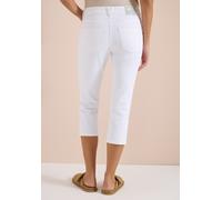 Comfort-fit-Jeans CECIL, Damen, Gr. 34, Länge 20, weiß, Jeans, 78% Baumwolle, 21% Elastomultiester, 1% Elasthan, unifarben, 3/4-Länge, Jeans, 5-Pocket-Style (65629319-34) weiß