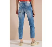 Comfort-fit-Jeans CECIL, Damen, Gr. 34, Länge 28, light blau wash, Jeans, 78% Baumwolle, 20% Polyester, 2% Elasthan, unifarben, knöchelfrei, Jeans, Middle Waist (49513944-34) light blau wash