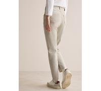 Comfort-fit-Jeans CECIL, Damen, Gr. 34, Länge 28, lila (pearl beige), Jeans, 98% Baumwolle, 2% Elasthan, unifarben, lang, Jeans, Middle Waist (38443057-34) pearl beige