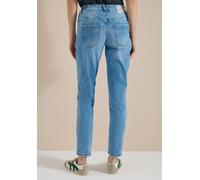 Comfort-fit-Jeans CECIL, Damen, Gr. 34, Länge 30, blau (light blau wash), Jeans, 78% Baumwolle, 20% Polyester, 2% Elasthan, unifarben, lang, Jeans, Middle Waist (70609803-34) light blau wash