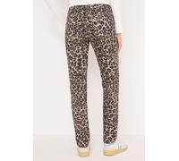 Comfort-fit-Jeans CECIL, Damen, Gr. 34, Länge 32, sandalwood beige, Jeans, 81% Baumwolle, 17% Polyester, 2% Elasthan, animal-print, lang, Jeans, 5-Pocket-Style (92588429-34) sandalwood beige