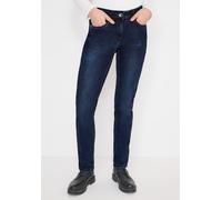 Comfort-fit-Jeans CECIL, Damen, Gr. 36, Länge 30, dunkelblau schwarz washed, Jeans, 67% Baumwolle, 31% Polyester, 2% Elasthan, unifarben, knöchellang, Jeans, 5-Pocket-Style (50878222-36) dunkelblau sc