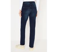 Comfort-fit-Jeans CECIL, Damen, Gr. 36, Länge 32, blau (blau schwarz used wash), Jeans, 67% Baumwolle, 31% Polyester, 2% Elasthan, unifarben, lang, Jeans, 5-Pocket-Style (43913135-36) blau schwarz use