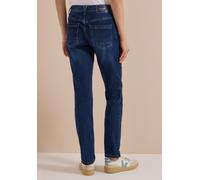 Comfort-fit-Jeans CECIL, Damen, Gr. 38, Länge 28, dunkelblau wash, Jeans, 76% Baumwolle, 22% Polyester, 2% Elasthan, unifarben, lang, Jeans, Middle Waist (53581625-38) dunkelblau wash