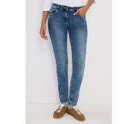Comfort-fit-Jeans CECIL, Damen, Gr. 38, Länge 30, blau (light blau washed), Jeans, 98% Baumwolle, 2% Elasthan, unifarben, normal, Jeans, aus Baumwolle mit Stretchanteil (29990455-38) light blau washed