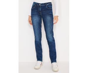 Comfort-fit-Jeans CECIL, Herren, Gr. 33, Länge 34, mid blau wash, Jeans, 78% Baumwolle, 20% Polyester, 2% Elasthan, unifarben, lang, Jeans, Middle Waist (28258400-33) mid blau wash