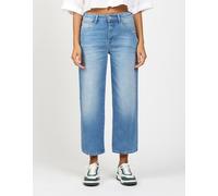 Comfort-fit-Jeans GANG "GANG Jeans Straight Fit 94JUL CROPPED", Damen, Gr. 30, denim blau, Stoff, 90% Baumwolle, 4% Elasthan, 6% Polyester, Jeans (78257145-30) denim blau