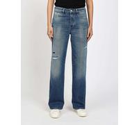 Comfort-fit-Jeans GANG "GANG Jeans Straight Fit 94JUL", Damen, Gr. 26, blau, Stoff, 92% Baumwolle, 2% Elasthan, 6% Polyester, Jeans (34617652-26) blau