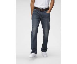 Comfort-fit-Jeans H.I.S "ANTIN", Herren, Gr. 30, Länge 34, blau (dunkelblau), Denim/Jeans, Obermaterial: 78% Baumwolle, 20% Polyester, 2% Elasthan, leichte Abriebeffekte, bequem lang, Jeans, bequeme P