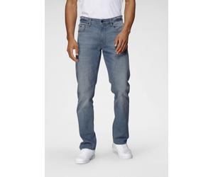Comfort-fit-Jeans H.I.S "ANTIN", Herren, Gr. 34, Länge 36, blau, Denim/Jeans, Obermaterial: 78% Baumwolle, 20% Polyester, 2% Elasthan, leichte Abriebeffekte, bequem lang, Jeans, bequeme Passform, gera