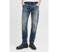 Comfort-fit-Jeans JACK & JONES "JJIMIKE JJFOX CB 08", Herren, Gr. 28, Länge 32, blau (blau denim), Denim/Jeans, Obermaterial: 98% Baumwolle, 2% Elasthan, comfort fit, Jeans (33455442-28) blau denim
