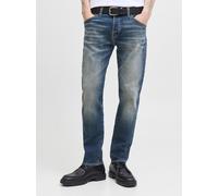 Comfort-fit-Jeans JACK & JONES "JJIMIKE JJFOX CB 08", Herren, Gr. 31, Länge 34, blau (blau denim), Denim/Jeans, Obermaterial: 98% Baumwolle, 2% Elasthan, comfort fit, Jeans (47913319-31) blau denim