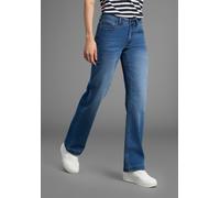 Comfort-fit-Jeans KANGAROOS, Damen, Gr. 48, N-Gr, blau used, Denim/Jeans, Obermaterial: 79% Baumwolle, 19% Polyester, 2% Elasthan, Basic, comfort fit lang, Jeans (53978510-48) blau used