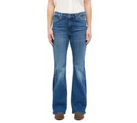 Comfort-fit-Jeans MUSTANG "Damen Style Shelby Flared", Damen, Gr. 29, Länge 34, 582 mittelbalu, Denim/Jeans, 98% Baumwolle, 2% Elasthan, unifarben, ausgestellt, Jeans (94275331-29) 582 mittelbalu