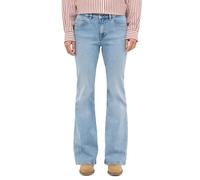 Comfort-fit-Jeans MUSTANG "Damen Style Shelby Flared", Damen, Gr. 29, Länge 34, blau (337 blau), Denim/Jeans, 98% Baumwolle, 2% Elasthan, unifarben, ausgestellt, Jeans (34435800-29) 337 blau