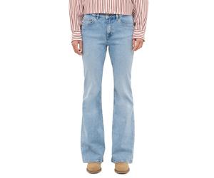 Comfort-fit-Jeans MUSTANG "Damen Style Shelby Flared", Damen, Gr. 31, Länge 34, blau (337 blau), Denim/Jeans, 98% Baumwolle, 2% Elasthan, unifarben, ausgestellt, Jeans (34435800-31) 337 blau