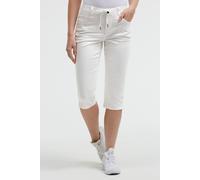 Comfort-fit-Jeans SOCCX, Damen, Gr. 27, Kurz, weiß (ivory), Denim/Jeans, Material: 92% Baumwolle, 5% Elastomultiester, 3% Elasthan, unifarben, comfort fit, Jeans, mit normaler Leibhöhe (63248327-27) i