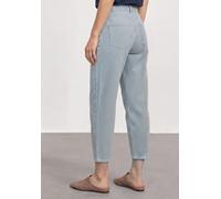 Comfort-fit-Jeans STREET ONE, Damen, Gr. 24, Länge 28, blau (indigo striped wash), Jeans, 97% Baumwolle, 3% Elasthan, gestreift, knöchelfrei, Jeans, im Streifendesign (93826118-24) indigo striped wash