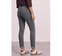 Comfort-fit-Jeans STREET ONE, Damen, Gr. 28, Länge 30, grau (steel grau wash), Jeans, 82% Baumwolle, 15% Polyester, 3% Elasthan, unifarben, lang, Jeans, Middle Waist (21511833-28) steel grau wash