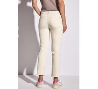 Comfort-fit-Jeans STREET ONE, Damen, Gr. 32, Länge 28, weiß (ecru washed), Jeans, 92% Baumwolle, 6% Elastomultiester, 2% Lyocell, unifarben, casual, normal, Jeans, aus Baumwolle mit Stretchanteil (294