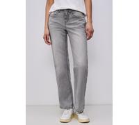 Comfort-fit-Jeans STREET ONE, Damen, Gr. 32, Länge 30, light grau washed, Jeans, 63% Baumwolle, 25% Polyester, 10% Viskose, 2% Elasthan, unifarben, knöchellang, Jeans, Middle Waist (69271967-32) light