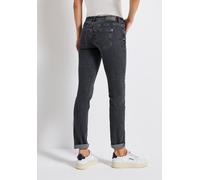 Comfort-fit-Jeans STREET ONE, Damen, Gr. 32, Länge 30, grau (schwarz steel grau washed), Jeans, 82% Baumwolle, 15% Polyester, 3% Elasthan, unifarben, lang, Jeans, in grauer Waschung (45107005-32) schw