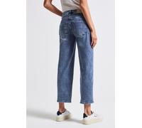 Street One Straight Leg Destroyed Jeans Authentic mid Blue 34