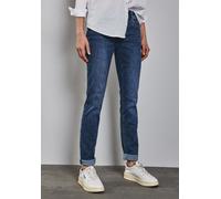 Comfort-fit-Jeans STREET ONE, Damen, Gr. 36, Länge 28, blau (dunkelblau wash), Jeans, 78% Baumwolle, 21% Polyester, 1% Elasthan, unifarben, lang, Jeans, Middle Waist (90404513-36) dunkelblau wash
