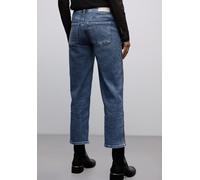 Comfort-fit-Jeans STREET ONE, Damen, Gr. 36, Länge 28, medium blau wash, Jeans, 77% Baumwolle, 20% Polyester, 3% Elasthan, unifarben, knöchelfrei, Jeans, 5-Pocket-Style (50967912-36) medium blau wash