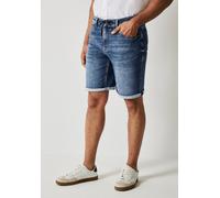 Comfort-fit-Jeans STREET ONE MEN, Herren, Gr. 32, blau (dunkelblau heavy wash), Jeans, 79% Baumwolle, 20% Polyester, 1% Elasthan, unifarben, kurz, Jeans, 5-Pocket-Style (59378510-32) dunkelblau heavy 