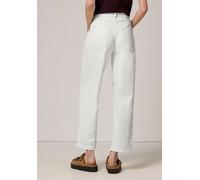 Comfort-fit-Jeans STREET ONE STUDIO, Damen, Gr. 32, Länge 28, ecru wash, Jeans, 66% Baumwolle, 21% Polyester, 11% Viskose, 2% Elasthan, unifarben, knöchelfrei, Jeans, High Waist (60728716-32) ecru was