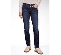 Comfort-fit-Jeans STREET ONE STUDIO, Damen, Gr. 32, Länge 30, dunkelblau washed, Jeans, 82% Baumwolle, 15% Polyester, 3% Elasthan, unifarben, lang, Jeans, Middle Waist (63041221-32) dunkelblau washed