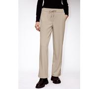Comfort-fit-Jeans STREET ONE STUDIO, Damen, Gr. 46, Länge 30, beige (buffed beige), Jeans, 69% Polyester, 27% Viskose, 4% Elasthan, unifarben, lang, Jeans, Middle Waist (44434427-46) buffed beige