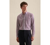 Comfort Flanellhemd Karo Rosa/Pink 42 (01.345192-0044-42)