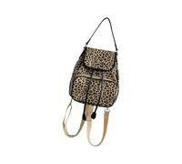 Comfortable Daily Use Backpack for Women Retro Leopards Print Multi Pocket Ergonomic Construction Easy Carry Fashion Daily Bag