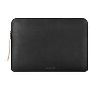 Comfyable Slim Protective Laptop Sleeve Compatible with 13/13.3/14 Inch MacBook Air & MacBook Pro, Mac Travel Case, Laptop Pouch, Slim PU Leather Cover M5/M4/M3/M2/M1 2025-2021, Black