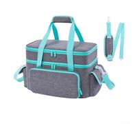 ComfyHarbor Doppellagiger Näh-Organizer mit abnehmbaren Taschen, verstellbaren Trennwänden, elastischen Ringen und Reißverschlusstasche für effiziente Nähzubehör-Aufbewahrung