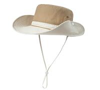 Comhats Herren Sonnenhut mit UV-Schutz, Outdoor Fischerhut, faltbar, Damen Wanderhut, Unisex Buschhut, Sommerhut, Hiking, breiter 50+ Boonie, Gartenhut, Tropenhut, wasserdicht Khaki XL/XXL